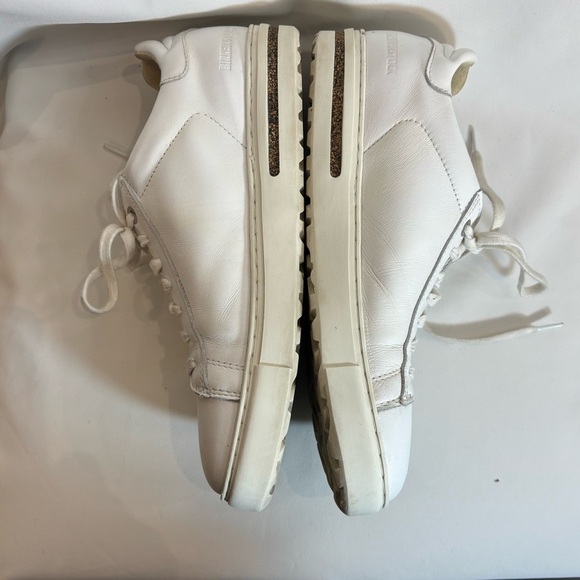 BIRKENSTOCK Sz 41 or 10 Bend Low White Lace-Up Leather Sneakers - Picture 5 of 11